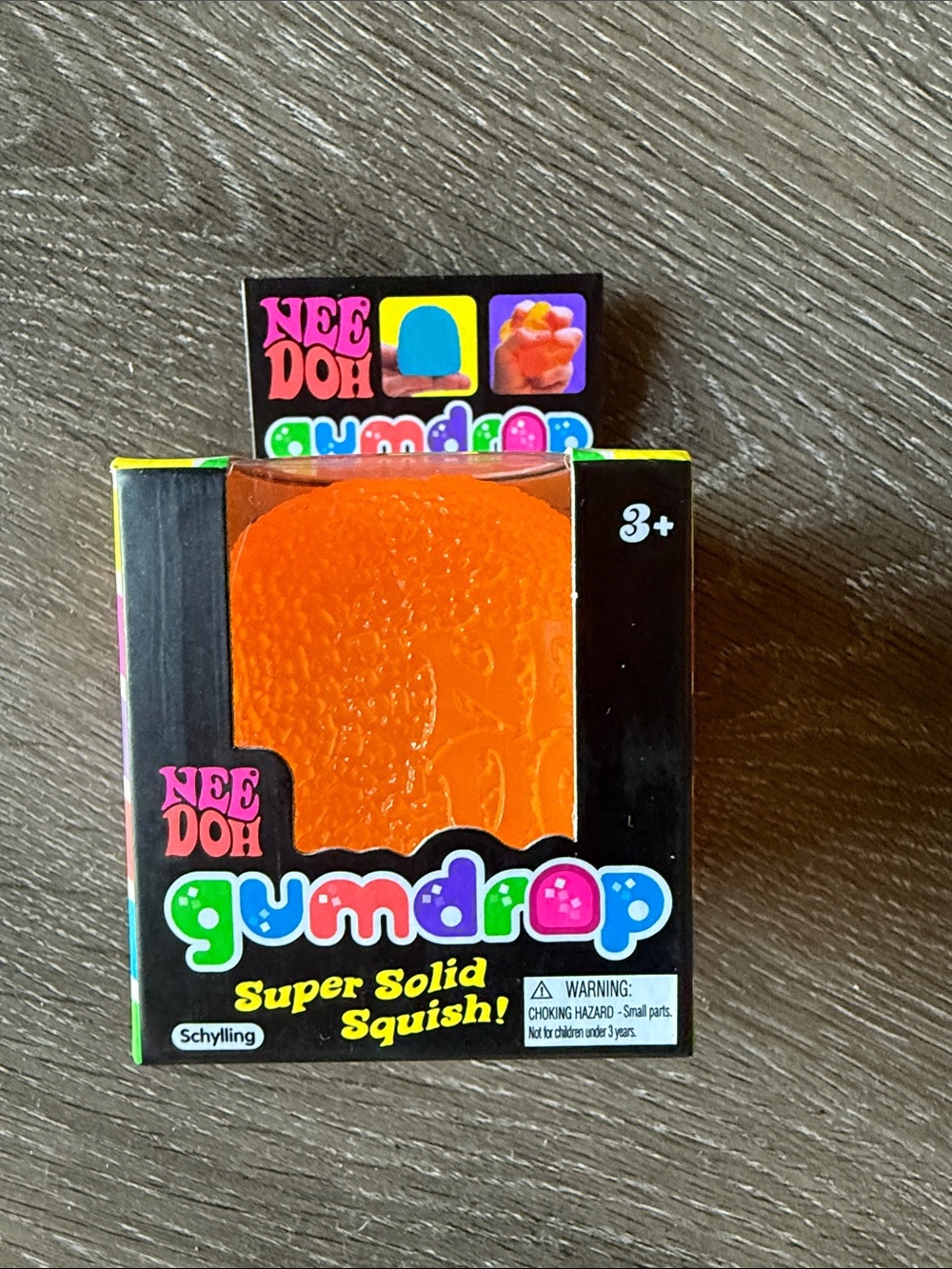 NeeDoh Gumdrop Super Solid Squish - Orange